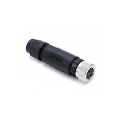 Connecteur femelle M8, 3 pol.,   IP67, 4A, non-blindé